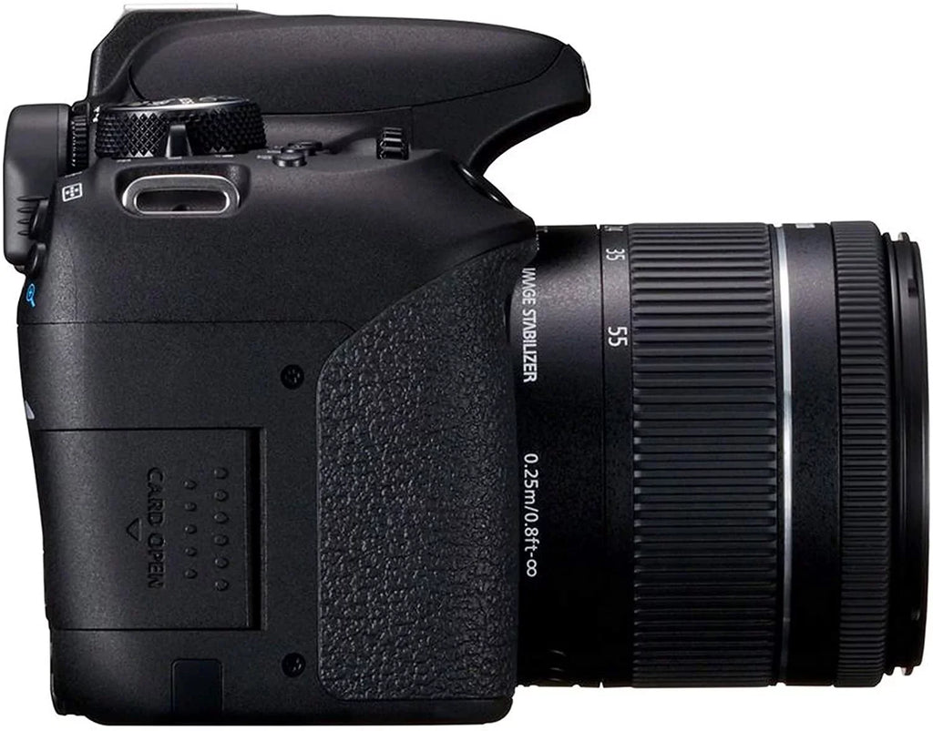 Canon  800D Rebel T7i  Camera w/- 18-55mm /4-5.6 is  Zoom Lens + 75-300mm /4-5.6  Lens +  50mm f/1.8  Lens + 128GB Memory + Case + Tripod + Filters 40pc Bundle