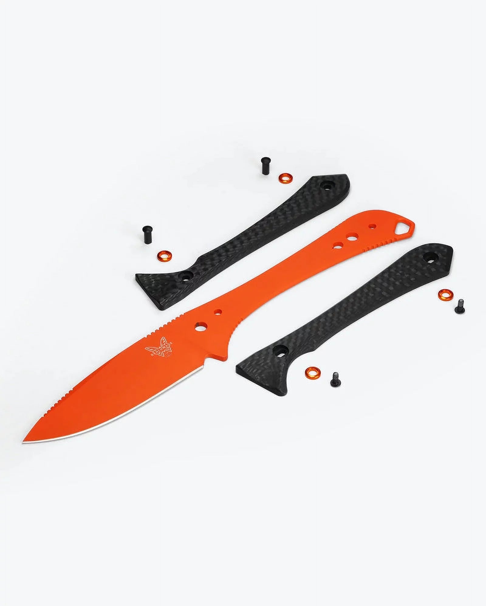 Benchmade Altitude 3.08" Fixed Blade Carbon Fiber Handle Orange Cerakote - 15201OR Knife