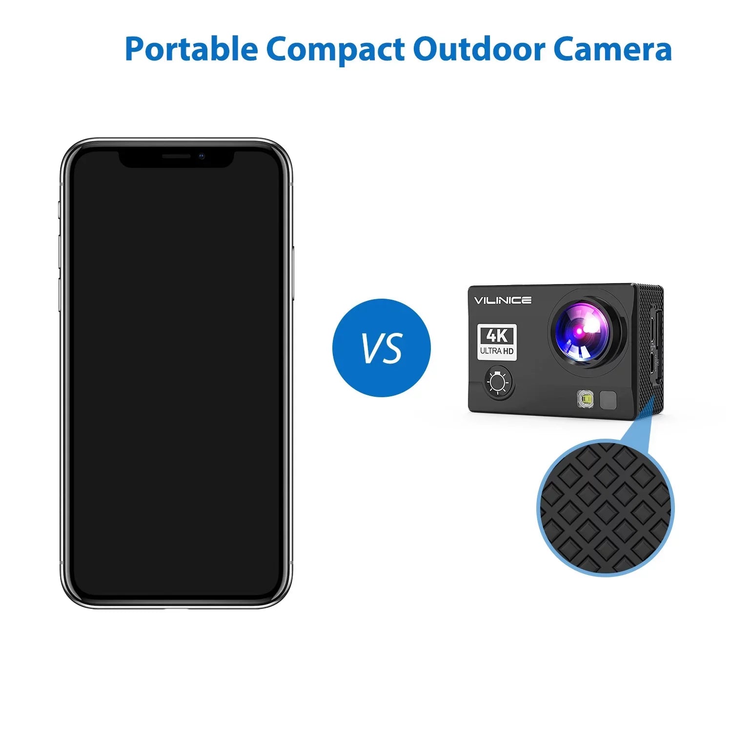 Action Camera, 4K WiFi Camera with  30m Underwater Waterproof Cameras for Snorkeling, Sports Camera with 16MP Sony Sensor, Camera Compatible Case, Remote Control for Gift, Travel
