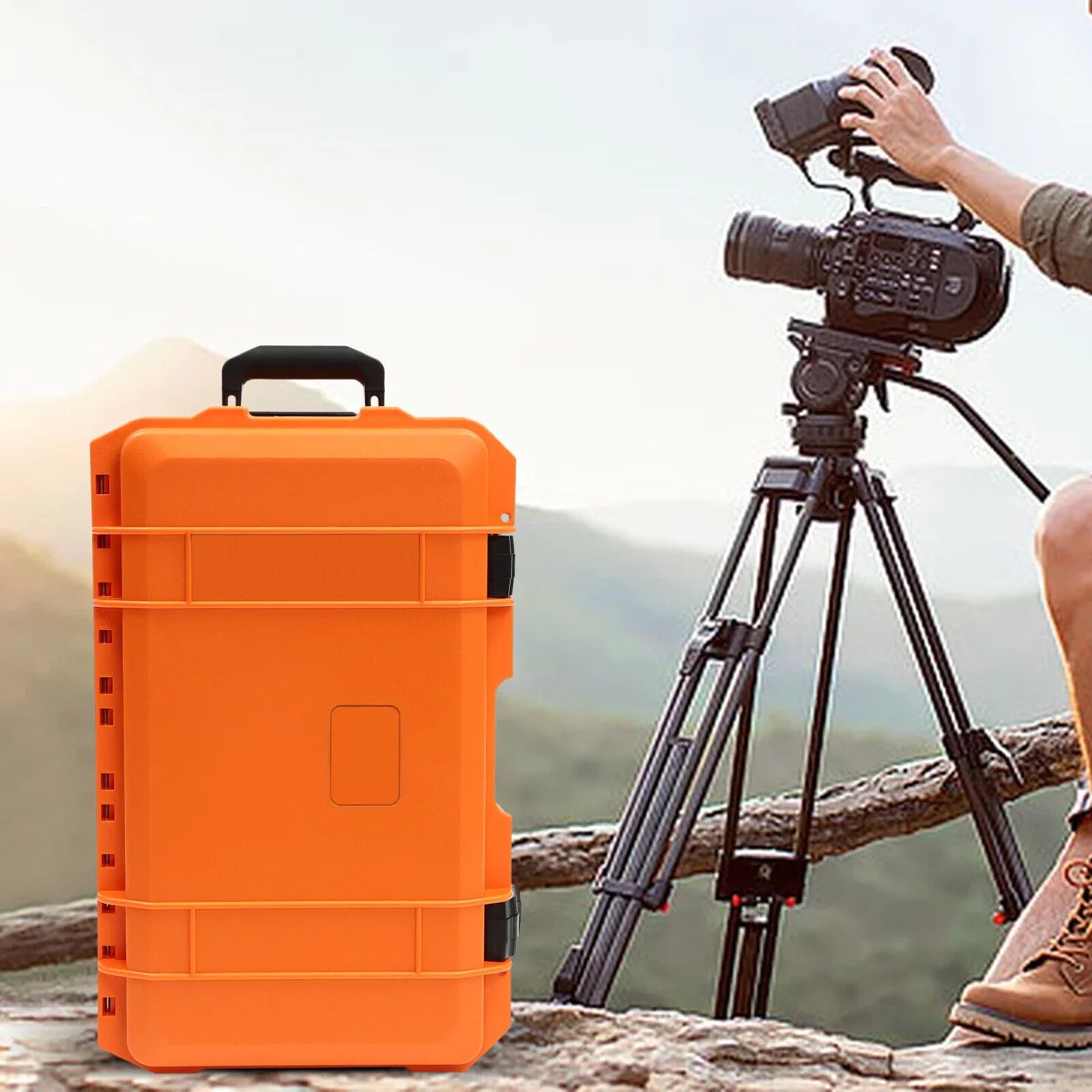 22-Inch Multi-Purpose Case Camera Box /Customizable Foam  Waterproof Protective Camera Case