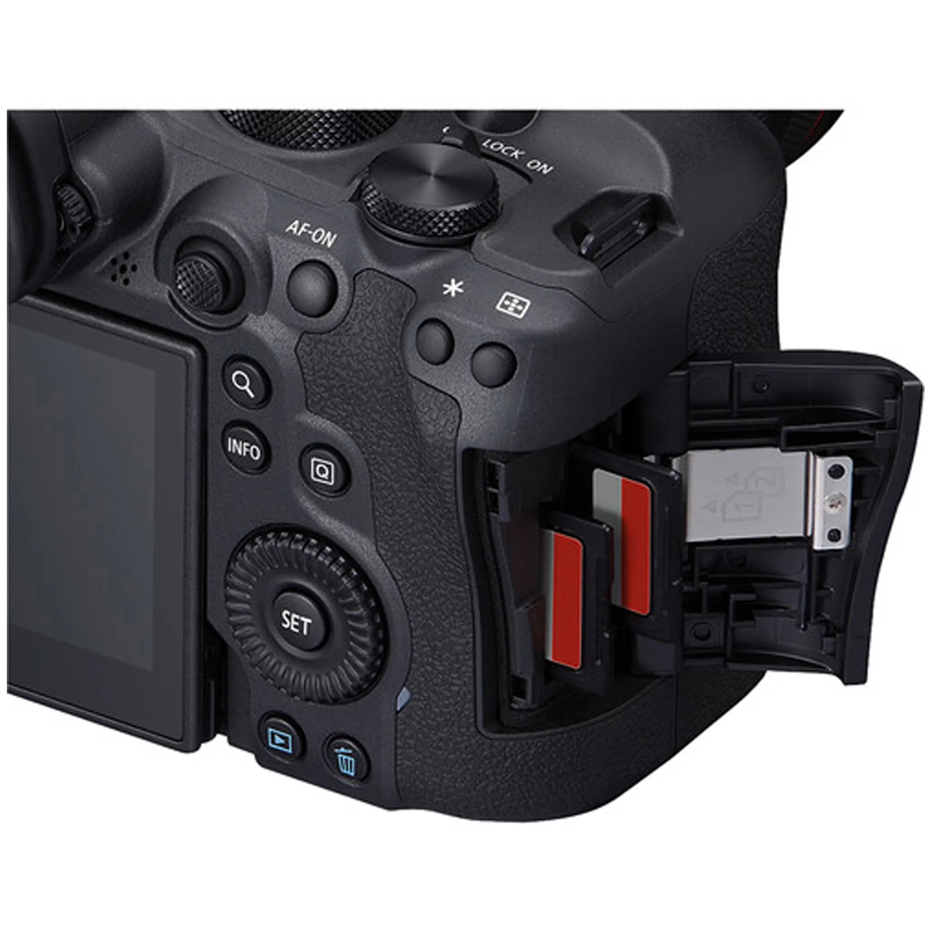 Canon   Mark  Mirrorless Camera with Canon  24-105mm f/4    Lens + 2pc 64GB Memory Cards +  Video Light + Spare Battery + Case & More