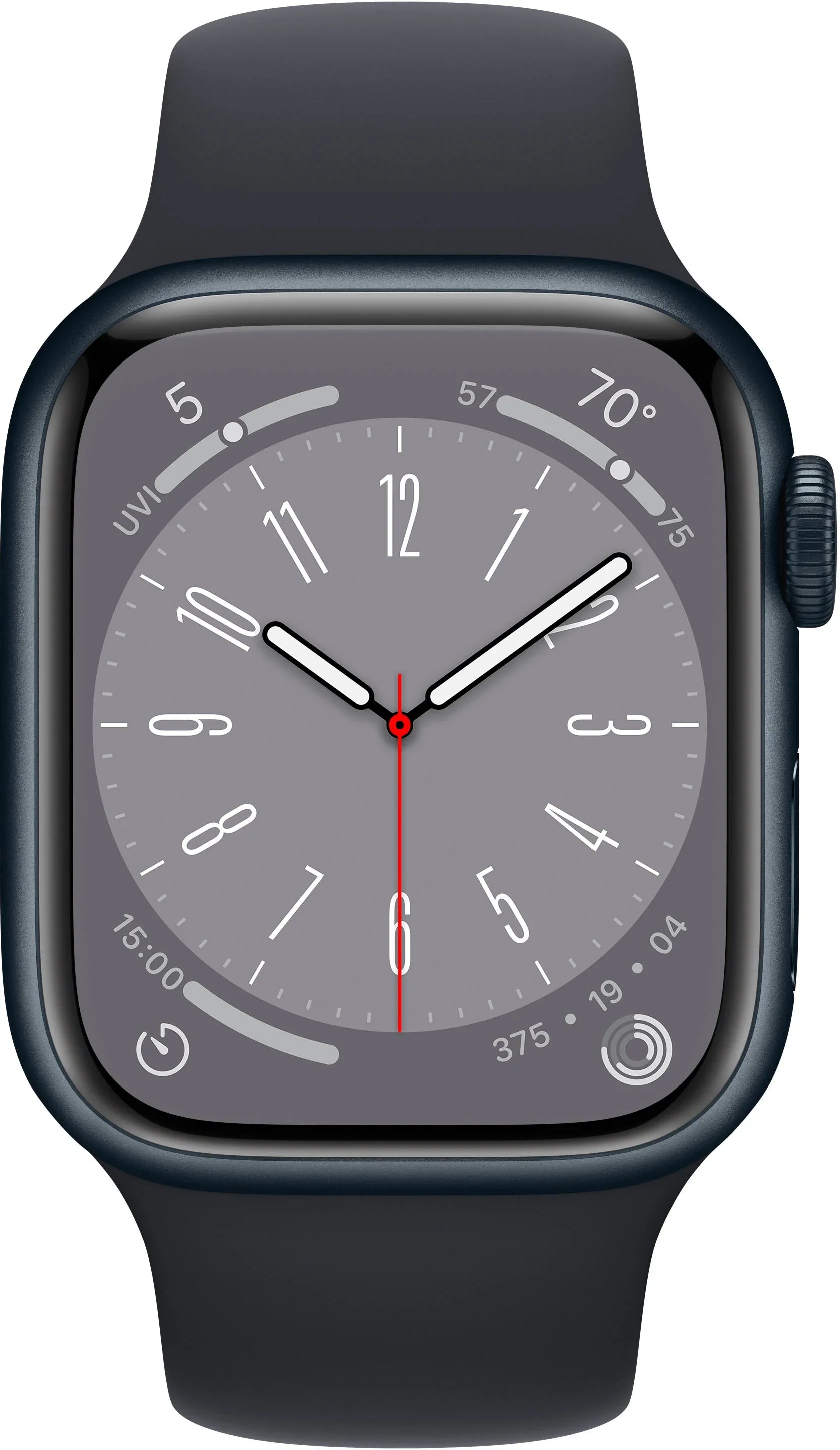 Restored Apple Watch Gen 8 Series 8 Cell 41mm Midnight Aluminum Midnight Sport Band / (Refurbished)