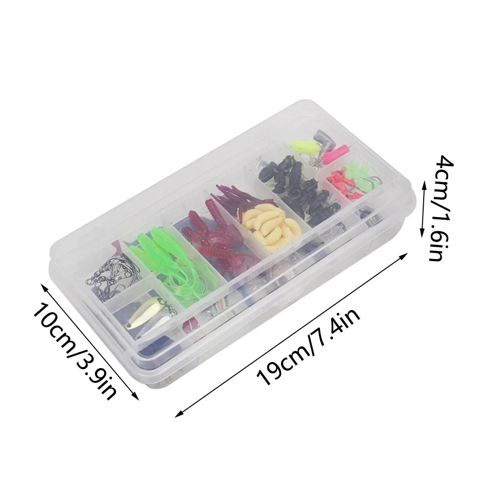 '- Fishing Lures Accessories Set Fishing Bait Set Fishing Tackle Kits Suitable for Rivers and Seas