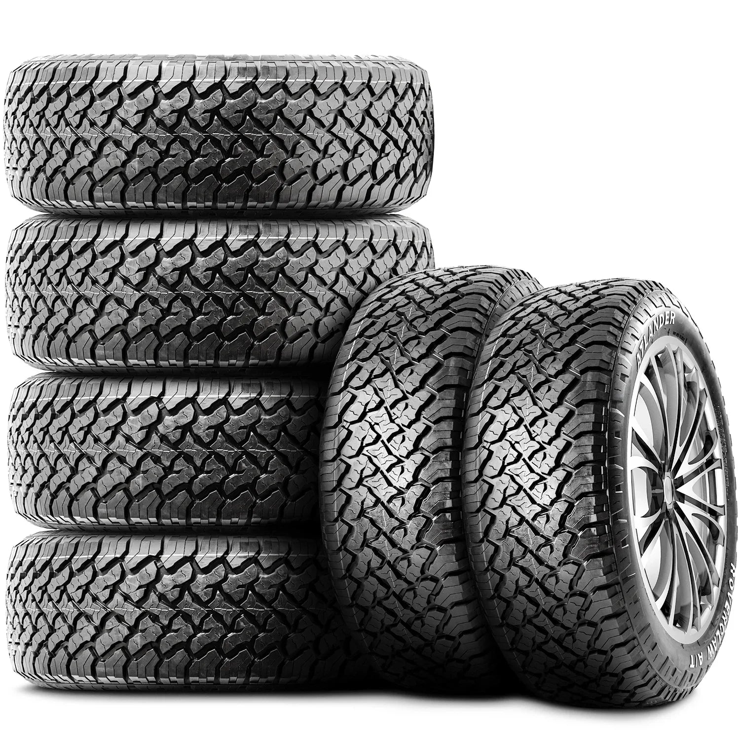 Atlander Roverclaw /  245/75R16 Load  10 Ply  All Terrain Tire Fits: 2015 Toyota Tacoma  Pro, 1995-2002 Chevrolet Tahoe