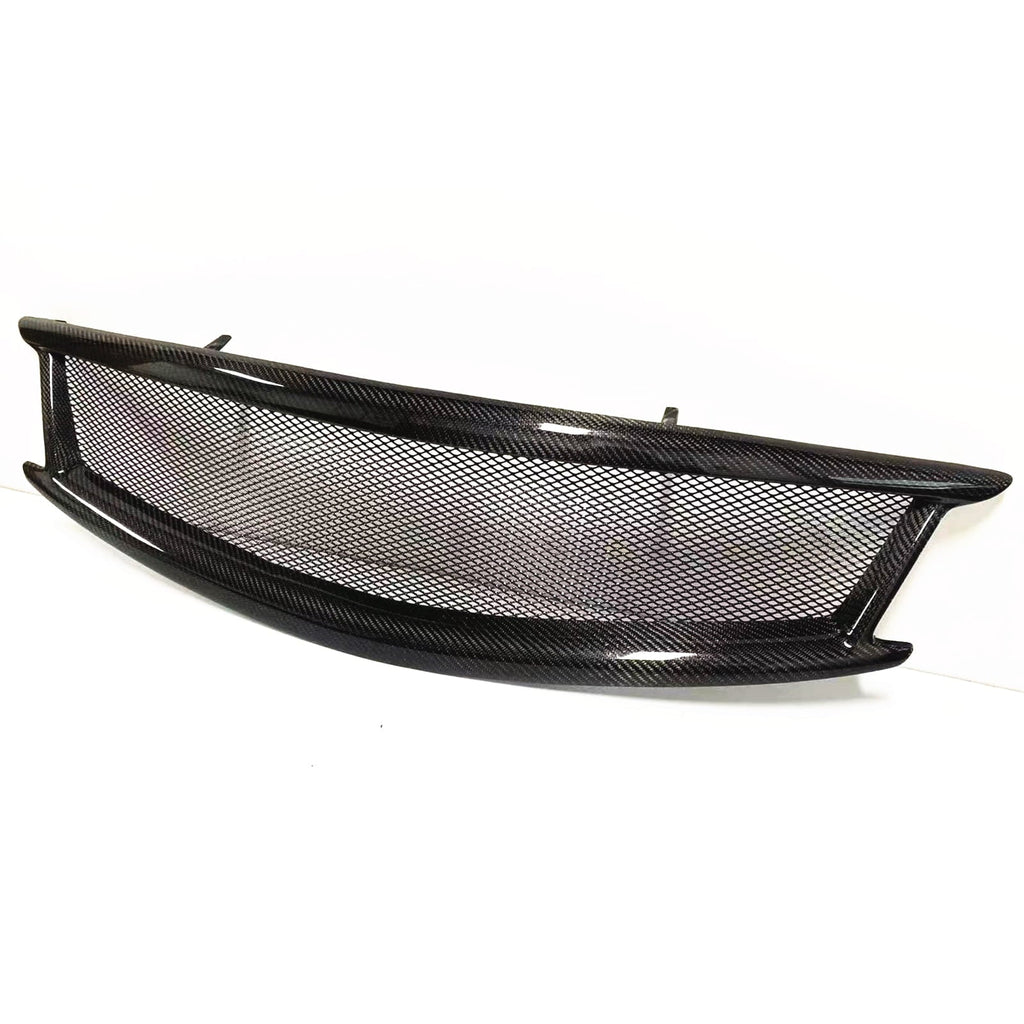 Front Car Bumper Grille Grill for Infiniti   Nissan Skyline 2010-2014 Sedan Carbon Fiber