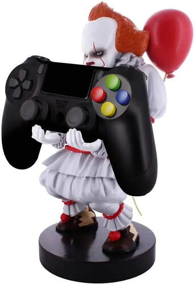 Exquisite Gaming: Warner Bros: Pennywise - Original Mobile Phone & Gaming Controller Holder, Device Stand, Cable Guys,  Licensed Figure