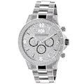 Men's Celebrity Diamond Liberty 0.5ct Diamond Accent Watch with Metal Band and Extra Leathe