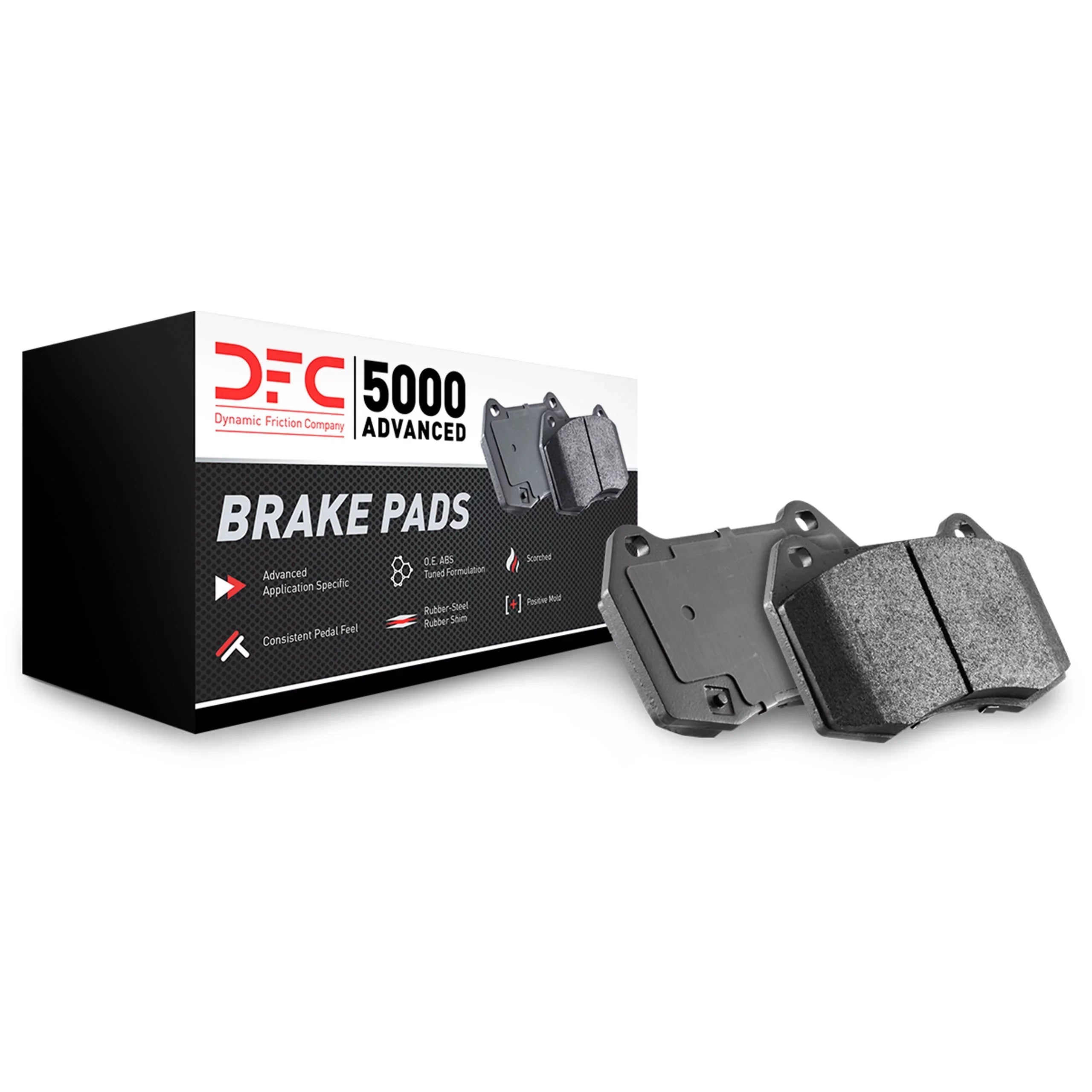 Dynamic Friction Company 5000 Advanced Brake Pads - Low Metallic 1551-0609-00-Front or Rear Set For 1986-1991 Porsche 928, 1990-1991 Porsche 944, 1991-1998 Porsche 911