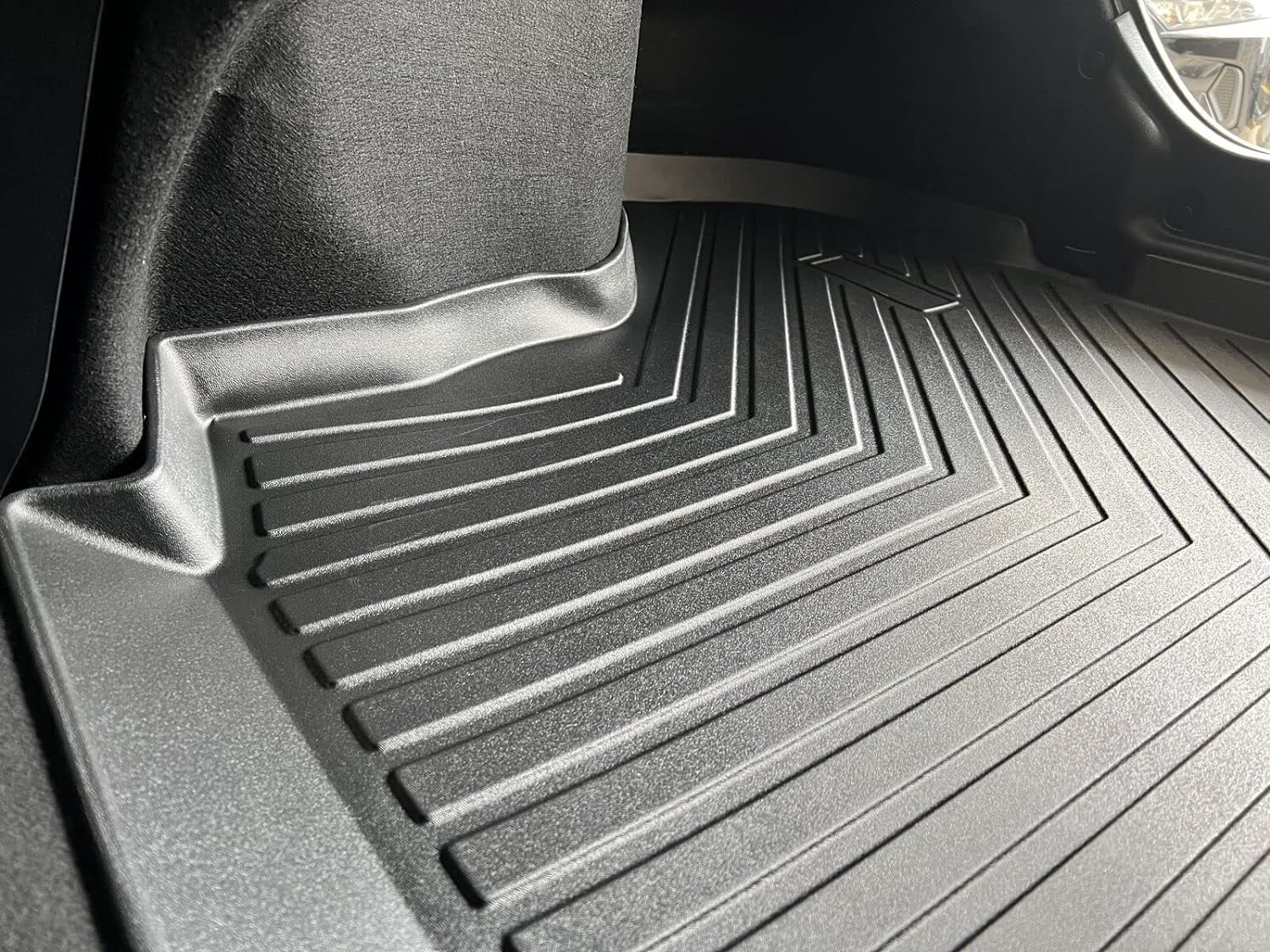 Cargo Liner – Trunk Mat for Toyota Camry 2018-2024 – Weather-Resistant Trunk Mats for Cars with Raised Lip – Non-Slip Car Trunk Mat Rubber – Easy to Install – Laser Pre-Cut Design