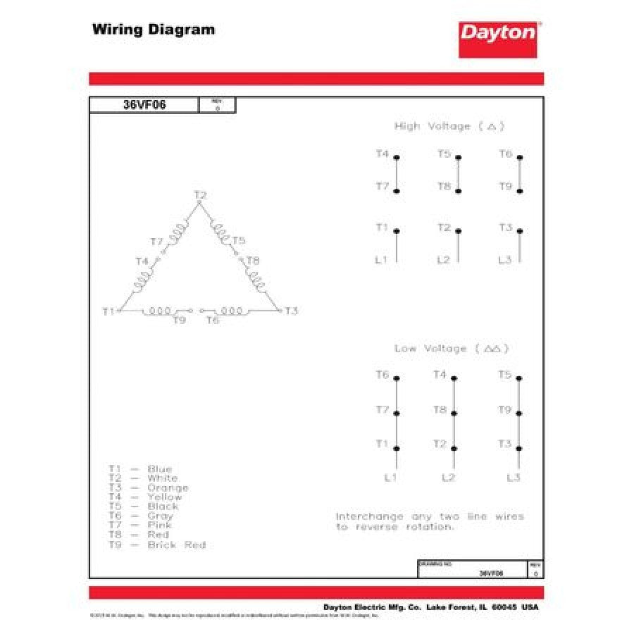 Dayton  Motor,7 1/2 ,1,175 ,230/460V  36VF06