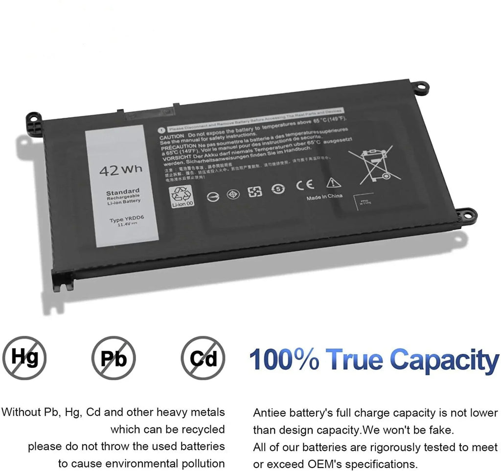 42Wh  0YRDD6 Battery For Dell Latitude 3310 Inspiron 5482 5485 5491 5591