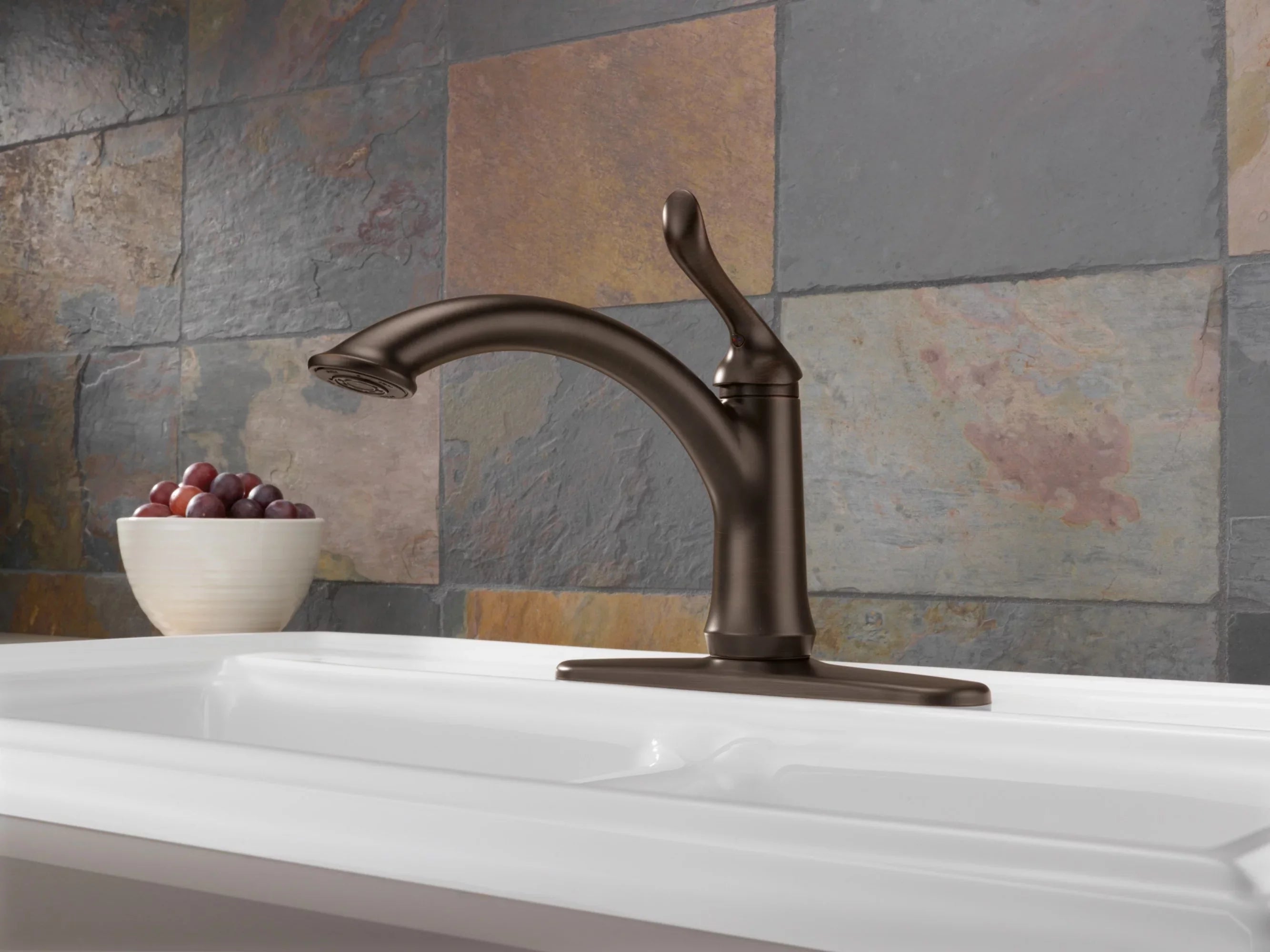 Delta 1353-Dst Linden Kitchen Faucet - Bronze