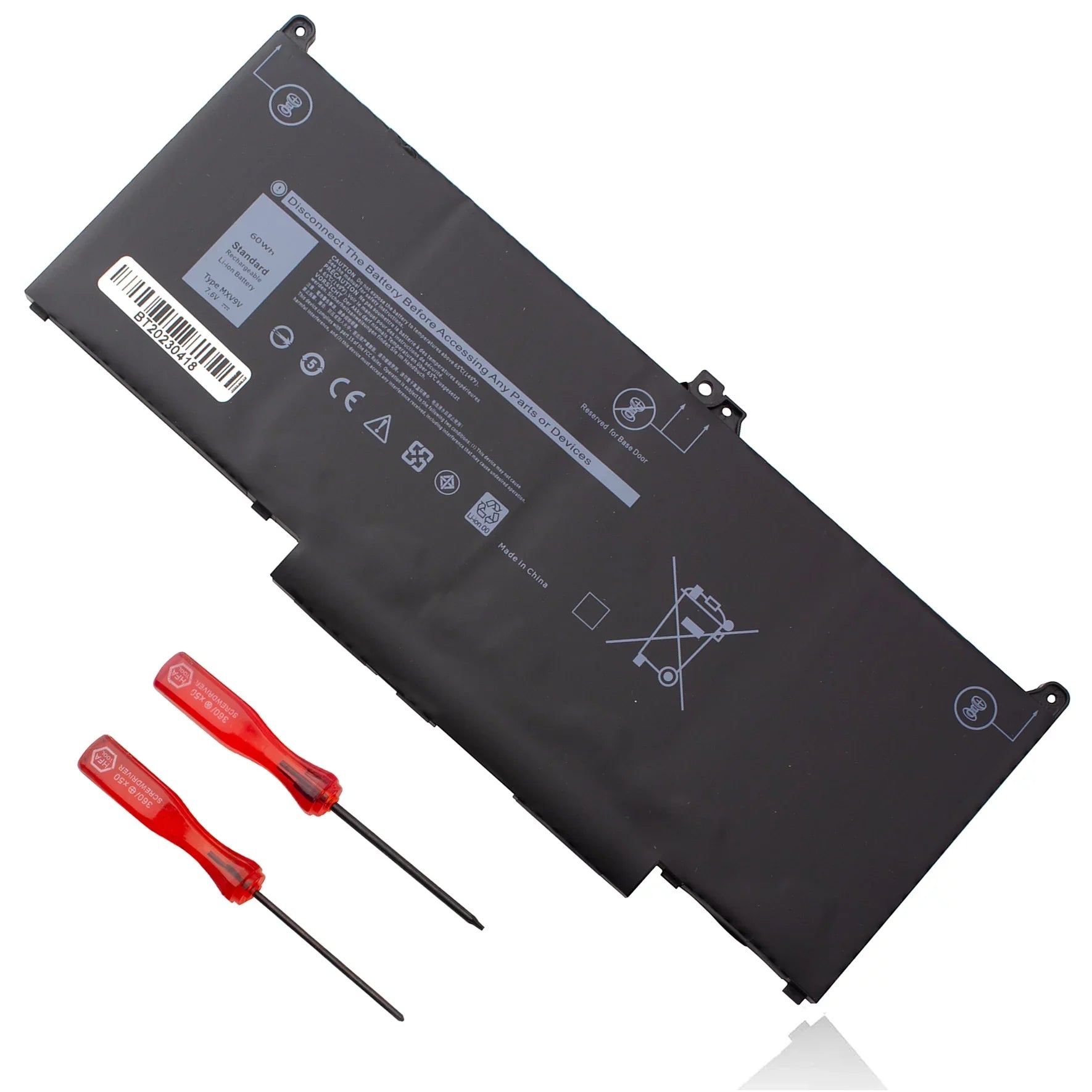 829MX Battery 60Wh for Dell Latitude 5300  5310  7300  7400 , 5300 5310 2-in-1 Laptop          5VC2M 05VC2M 0829MX