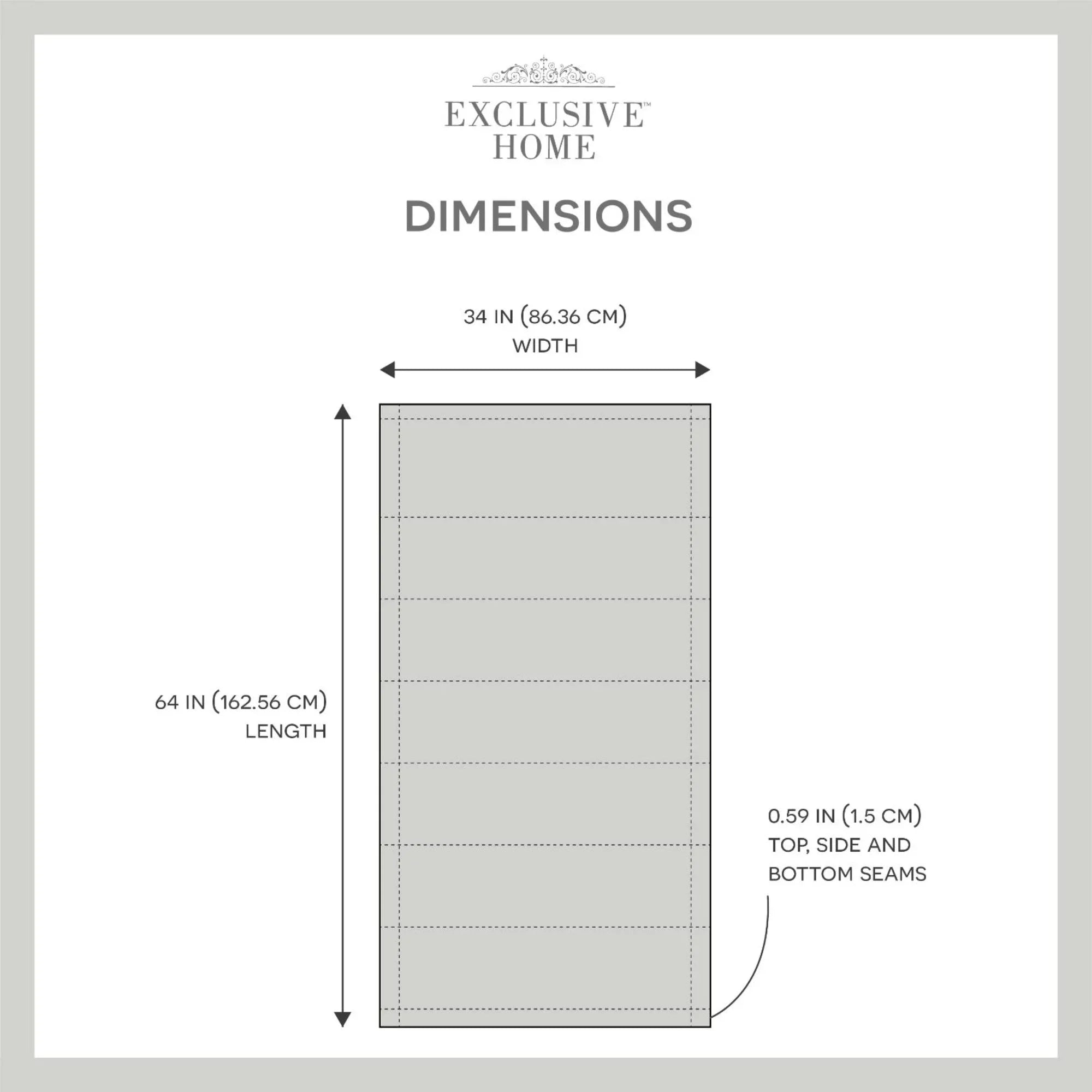 Exclusive Home Esme Total Blackout Roman Shade, 34"x64", Silver