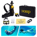 1L Reusable Mini Scuba Tank Kit Portable Underwater Scuba Diving Gear Deepest 32.8ft