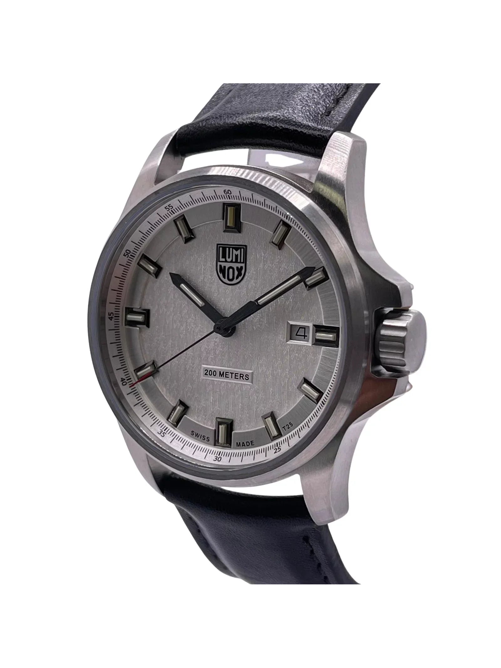 Luminox Dress Field 42mm Stainless Steel Silver Dial Mens Quartz Watch .1839