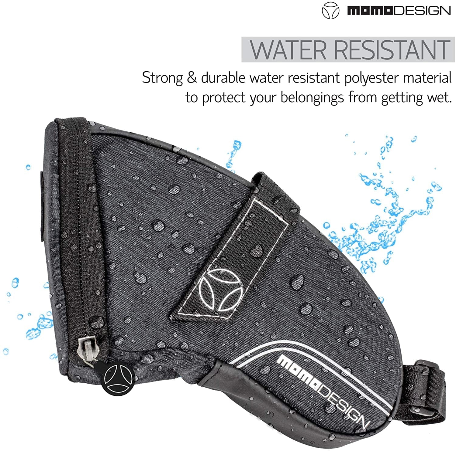 Bike  Saddle Bag  Weather Safe  Perfect for Storage  Led Tail Light & Reflective Design  Capacity of 1.2