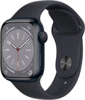 Restored Apple Watch Gen 8 Series 8 Cell 41mm Midnight Aluminum Midnight Sport Band / (Refurbished)