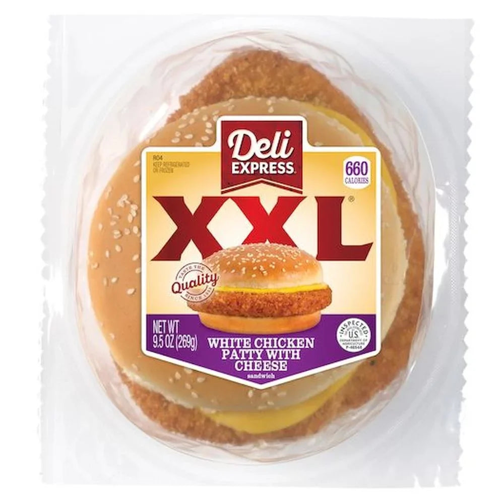 Deli Express  Large Chicken with Cheese Sandwich -- 6 per case