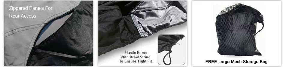 Weatherproof Jet Ski Cover For  Jet Ski Ultra 300X 2007-2013 -  / Black Color - All Weather - Trailerable - Protects from Rain, Sun, And More! Includes Trailer Straps And Storage Bag