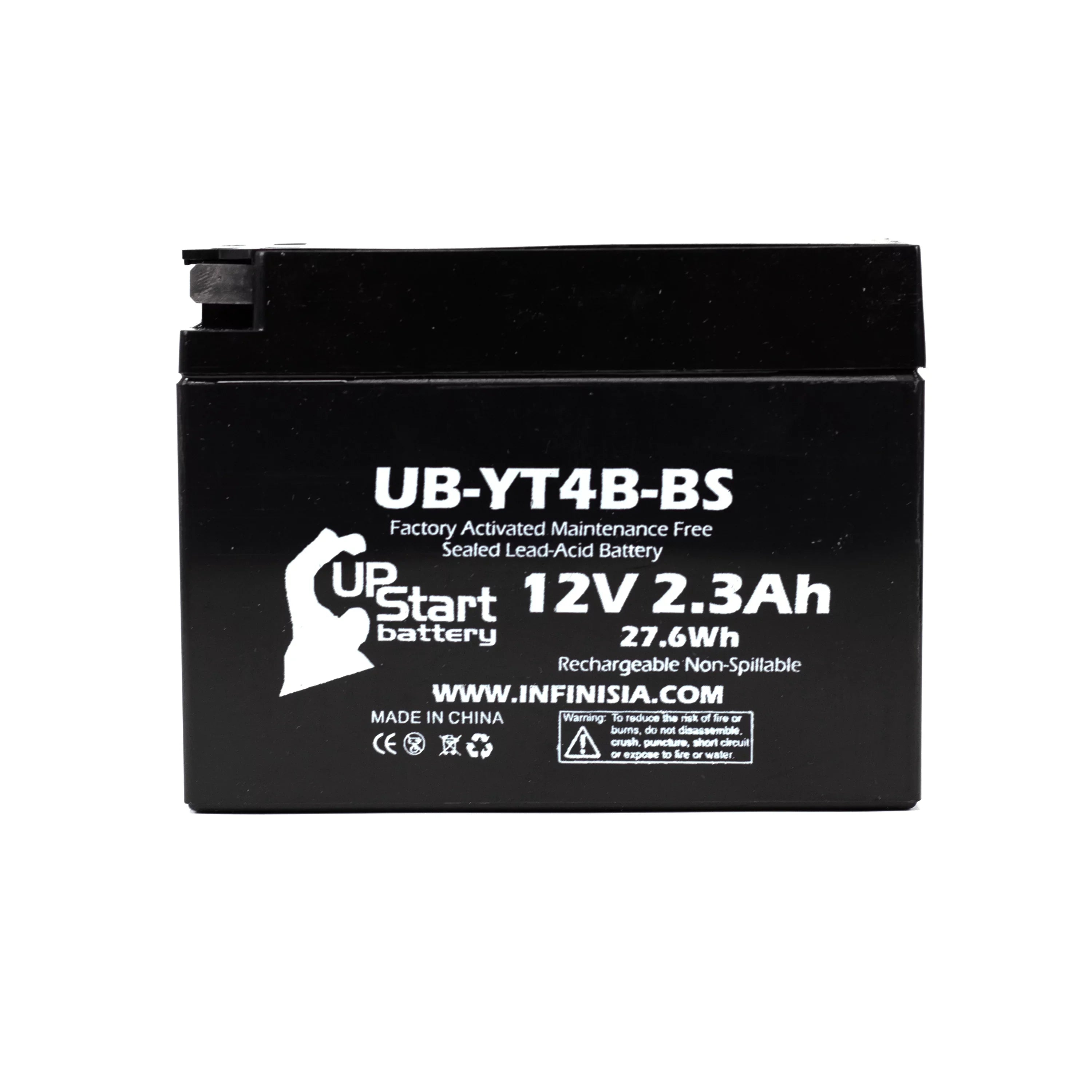 5-Pack UpStart Battery Replacement for 2012 Yamaha  () 400CC Factory Activated, Maintenance Free, Motorcycle Battery - 12V, 2.3Ah, --