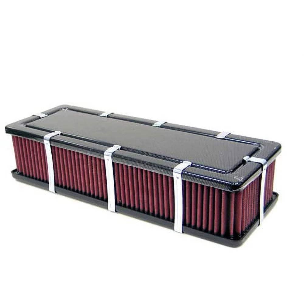 & Filters 56-9188-1 Custom Air Filter Assembly With Top Carbon Fiber