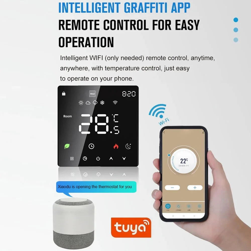 Andoer Thermostat,Water Device With Display Temperature Water Lcd Temperature Water Device WeeklyAmmableAmmable Function Dalynn  Display