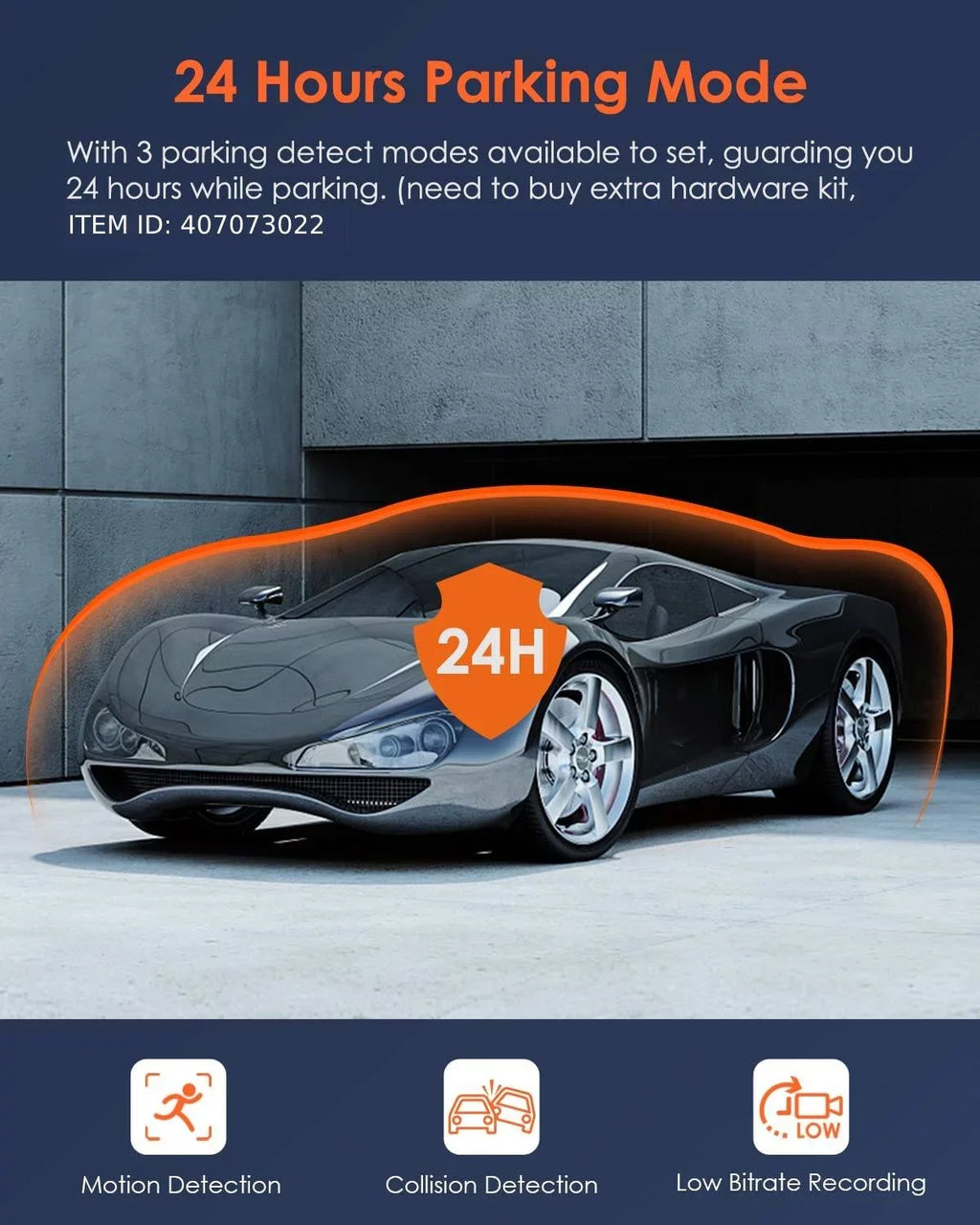 Vantrue  4K +1080P WiFi Dual WiFi Dash Cam Front and Rear with Night Vision, Wireless Car Camera Built in Super Capacitor,  for Backup camera, , 24Hs Parking Mode, -sensor ( Duo)
