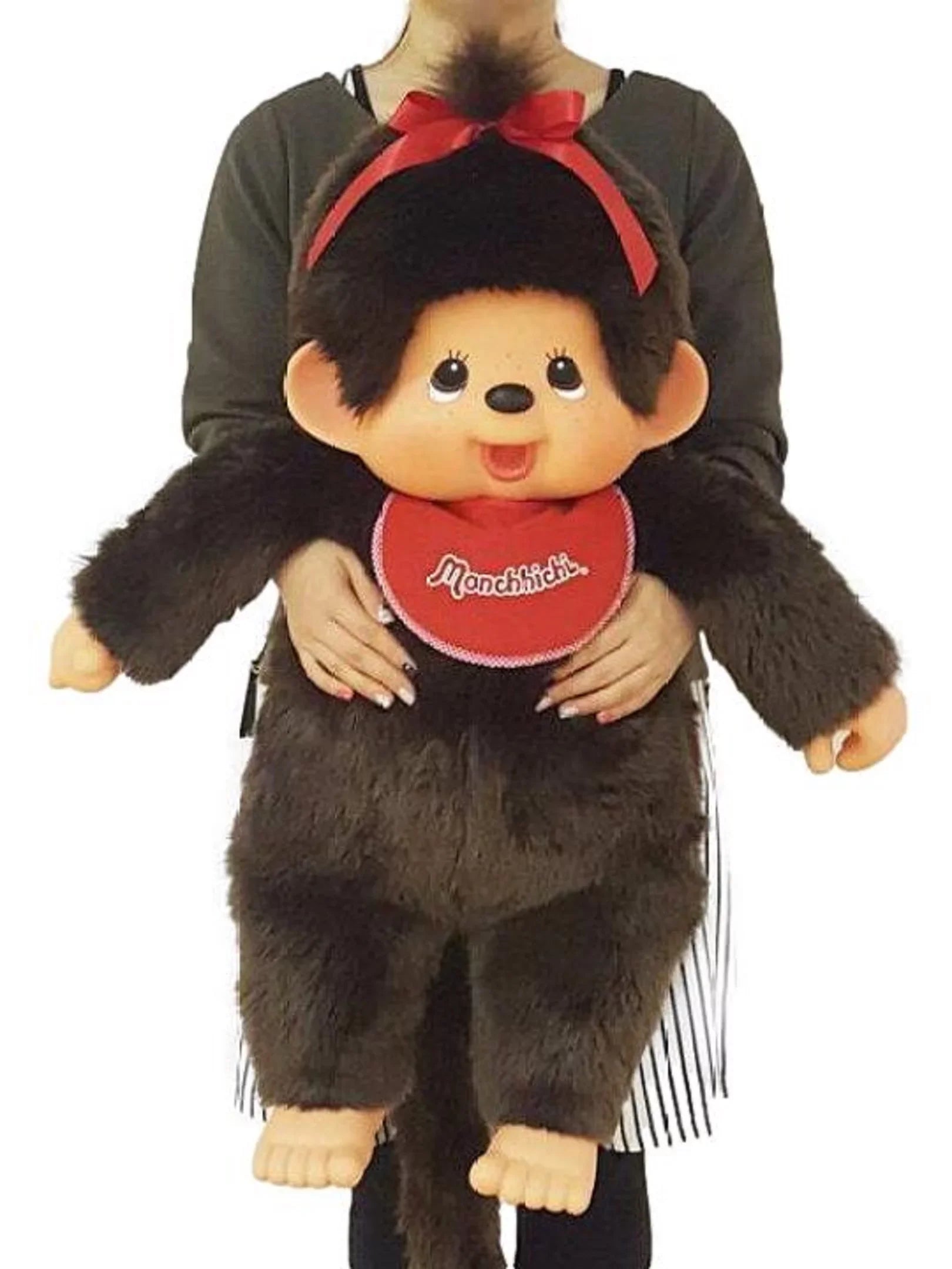 Girl Monkey Monchhichi Jumbo  Plush Toy. Limited Edition. 31" Tall.
