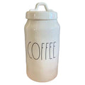 Rae Dunn  Ceramic Canister 8" tall with Black  Letters Kitchen