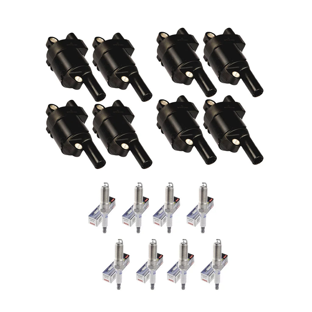 Set of 8  Ignition Coils and Denso Spark Plugs Compatible with Chevrolet Suburban Camaro Tahoe  Fits select: 2015-2018    , 2014