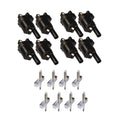 Set of 8  Ignition Coils and Denso Spark Plugs Compatible with Chevrolet Suburban Camaro Tahoe  Fits select: 2015-2018    , 2014