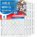 16x25x1 Air Filter  11 Comparable to  1000,  1200 &  7 Electrostatic Pleated Air Conditioner Filter 4 Pack  Premium  Made 16x25x1 Furnace Filters by     .