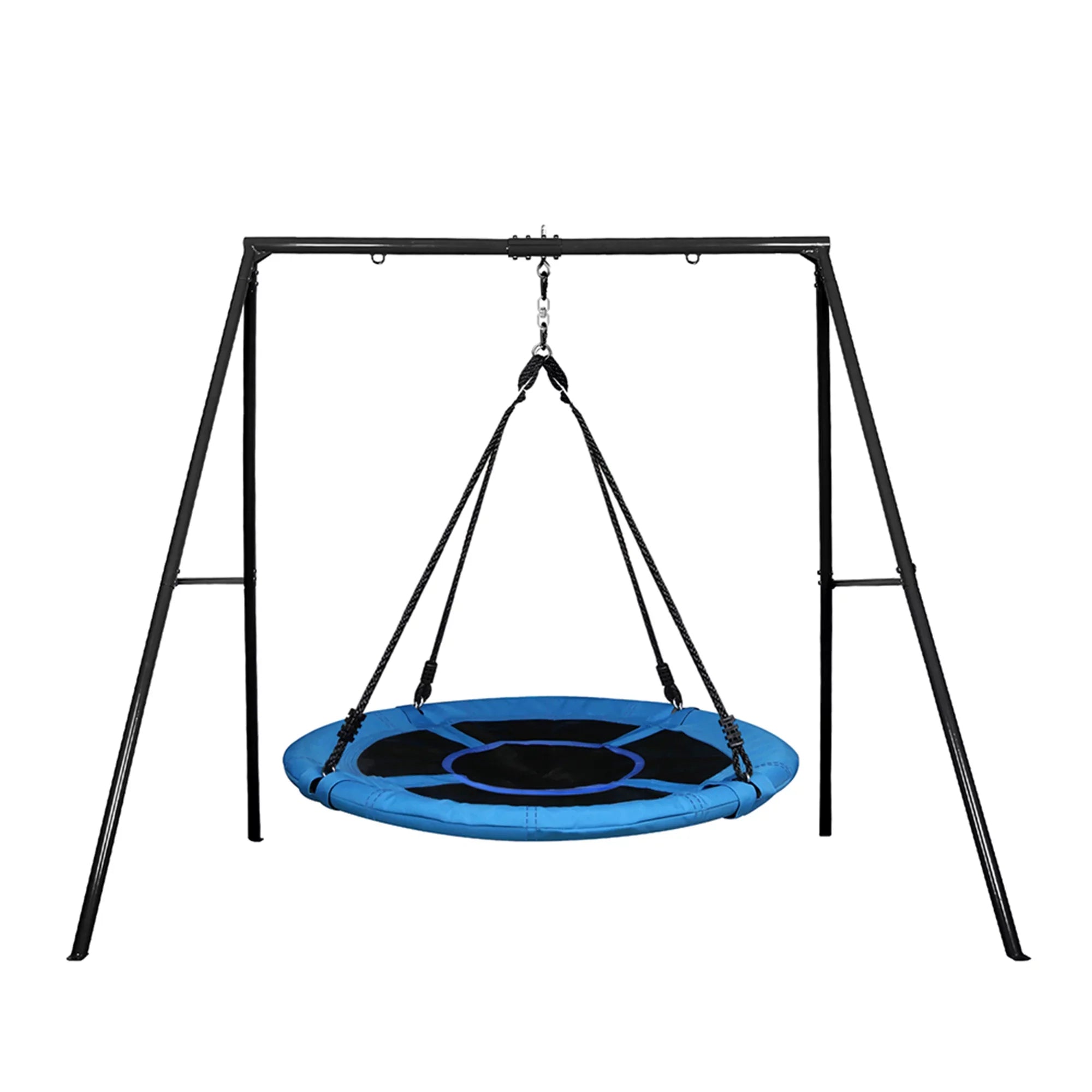 Trekassy 440lbs Metal Swing Set with 40 Inch Saucer Tree Swing, Swivel and Heavy Duty -Frame Metal Swing Stand