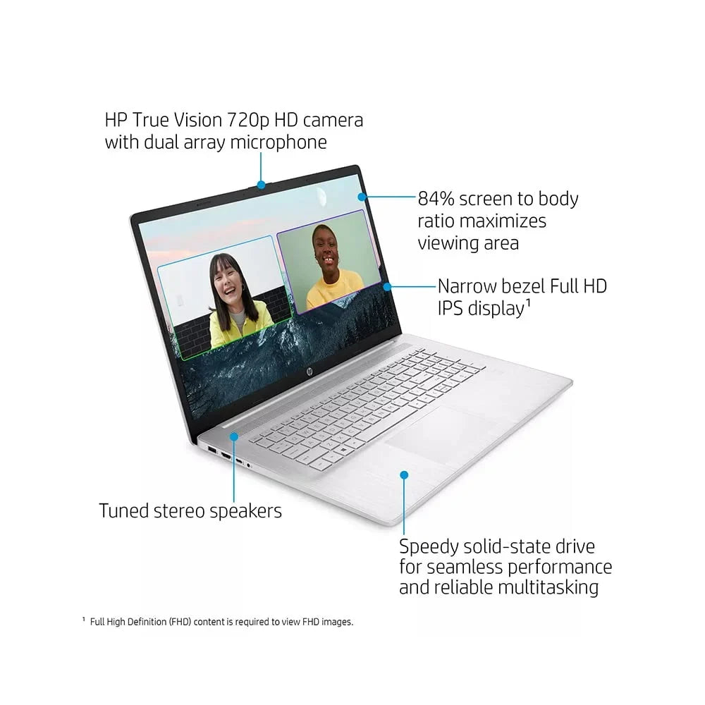 2021 17.3"   Laptop Computer, 11th Generation Intel Core i7-1165G7, 8GB , 512GB PCIe , Backlit Keyboard, Intel Iris Xe Graphics,  Webcam,  Audio, Windows , Silver, 32GB  Card