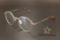 237  002 Round Oval Panthos Metal Silver 52mm Mens Eyeglasses