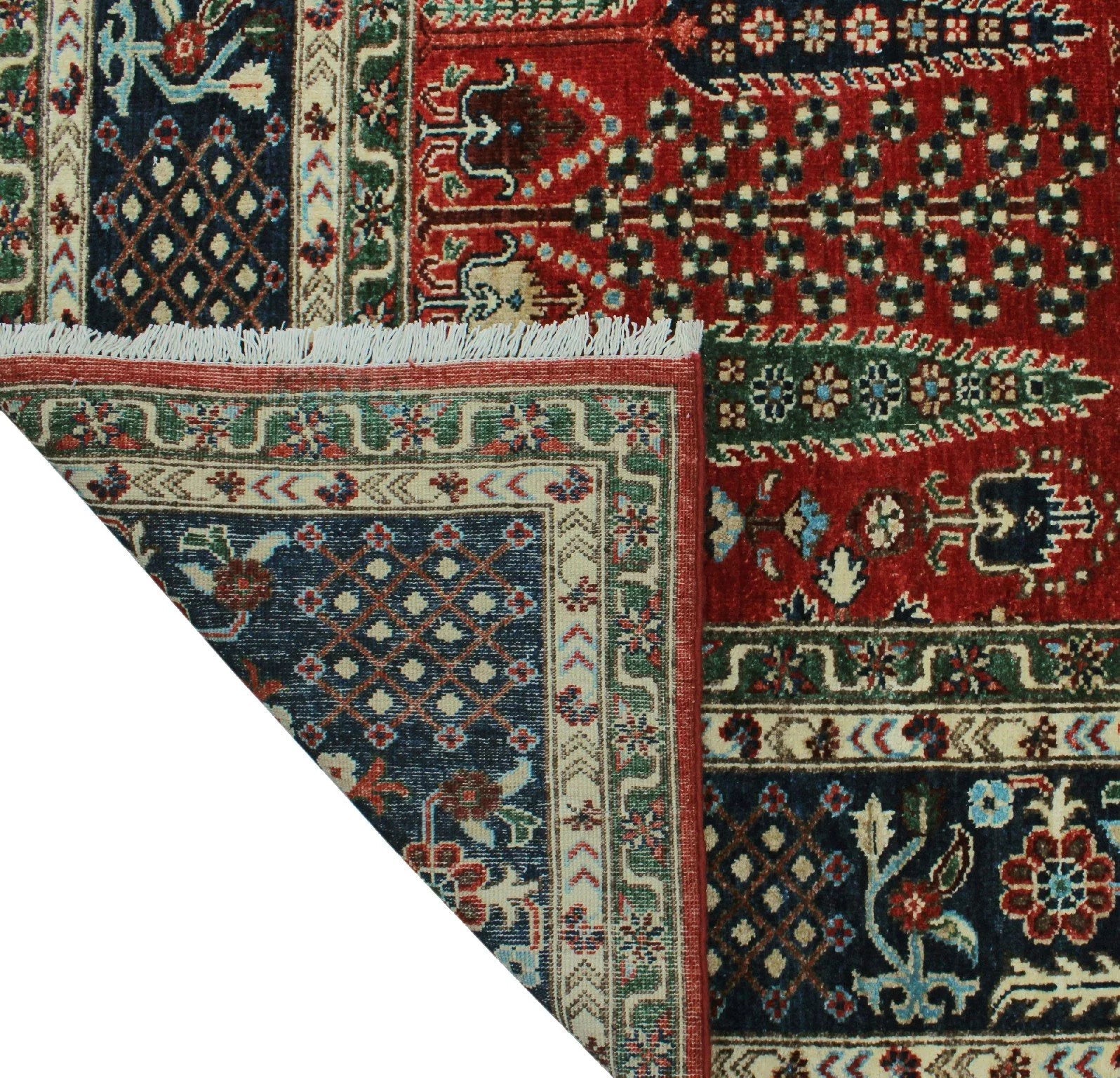 Aria Alonzo Red/Blue Rug, 7'11" x 9'10"