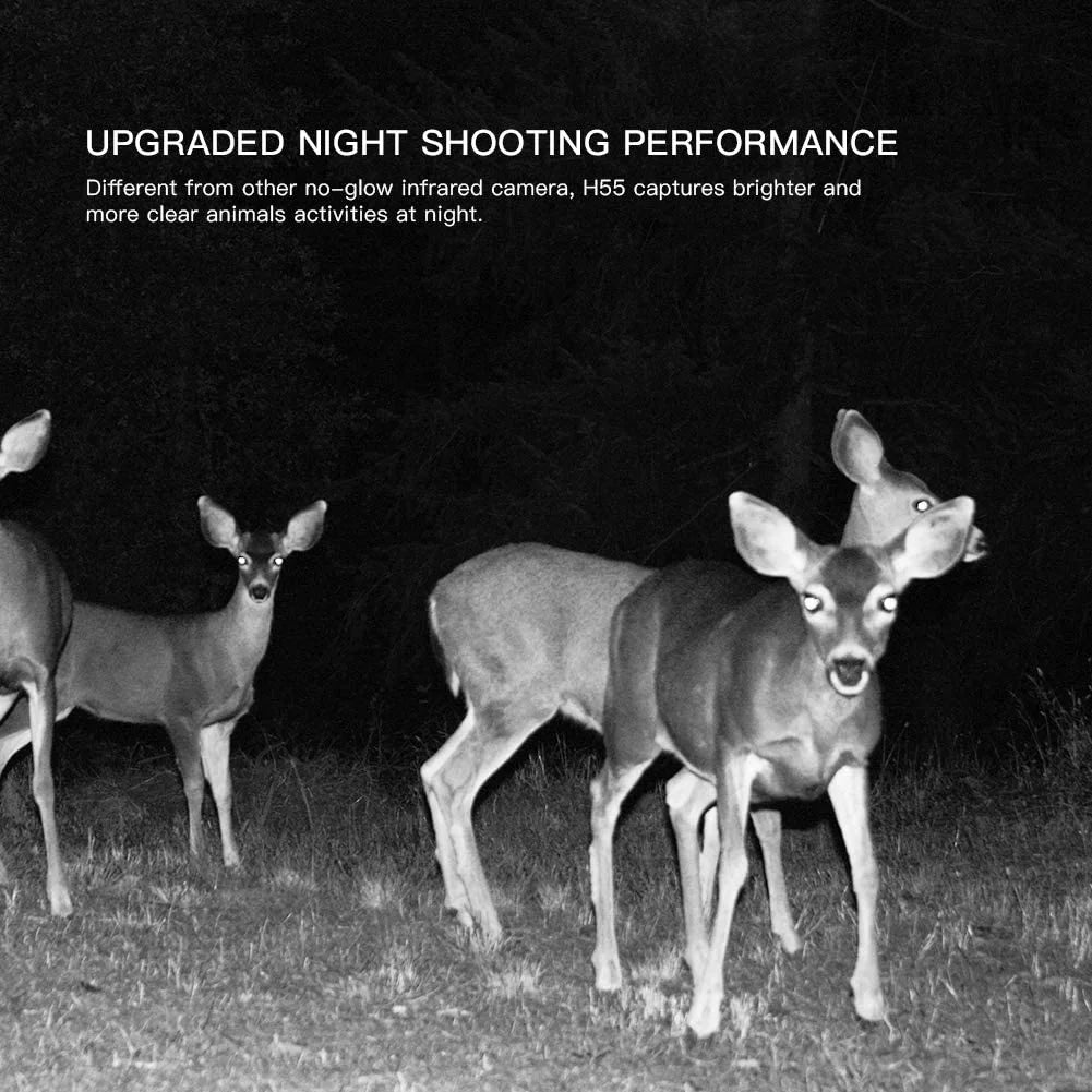 Infrared Trail Camera 20MP 1080P Wildlife Camera, Farm Monitoring, Night Detection Game Camera