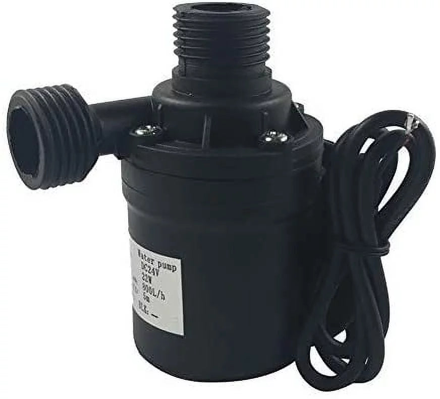 24V Brushless Water Pump 1/2'' Male Thread Centrifugal Submersible Pump 800L/ 210GPH 4M/13ft for Fountain Solar Panel Pond Aquarium Water Circulation System